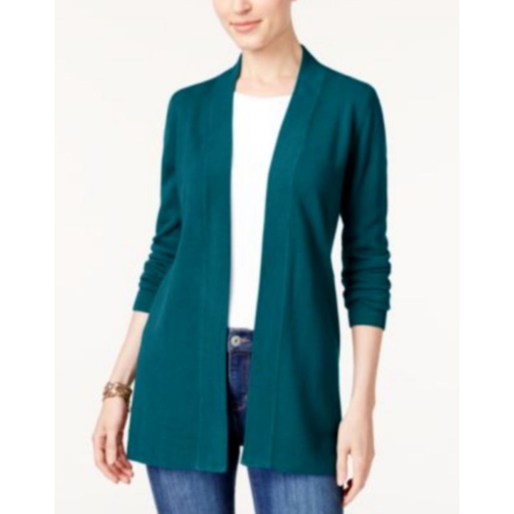 Karen Scott Womens Cardigan Deep Black Size XL - Picture 4 of 4